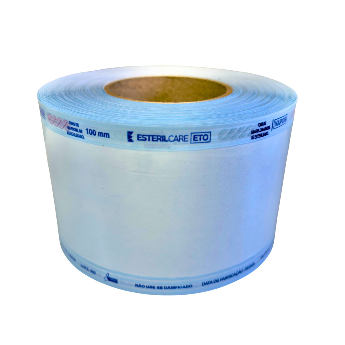 Rolo para esterilização 100mm X 100m Sterilcare