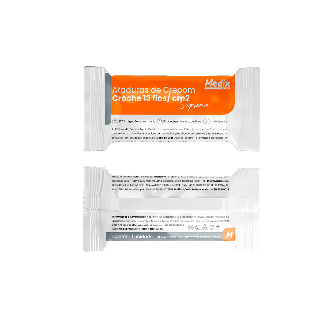 Atadura Crepom 10cm x 1,80M Medix