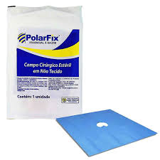 Campo Cirúrgico Fenestrado Estéril 40x40Cm Polarfix
