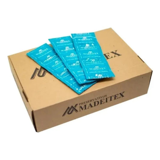Preservativo Não Lubrificado Madeitex Para Exames Com 144 Unidades
