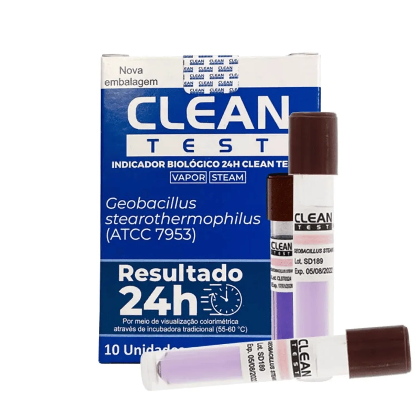 Indicador Biológico Clean Test 24H 10 Unidades