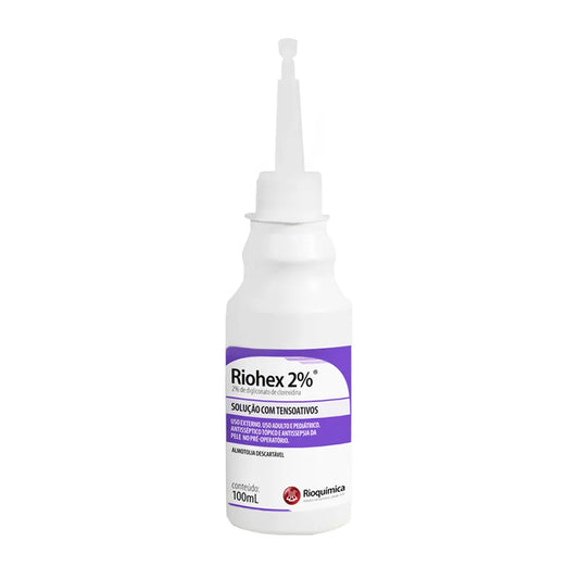 Clorexidina Degermante 2% 100Ml Rioquímica com Tensoativos