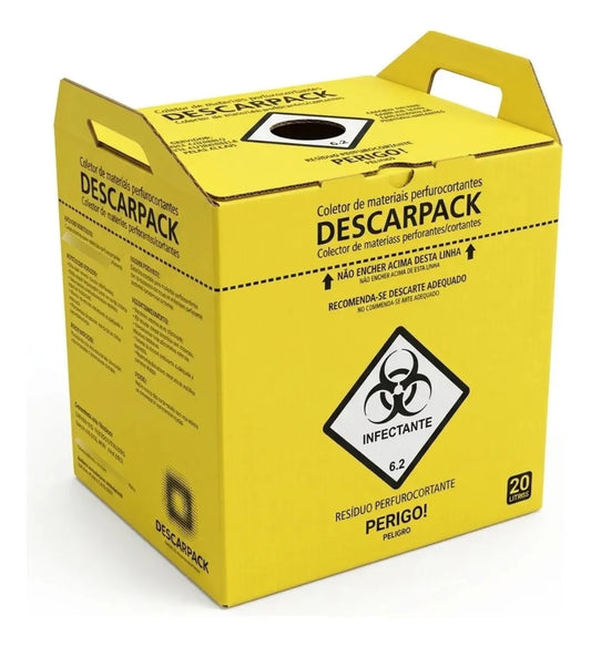 Caixa Para Coleta de Perfurocortantes 20L