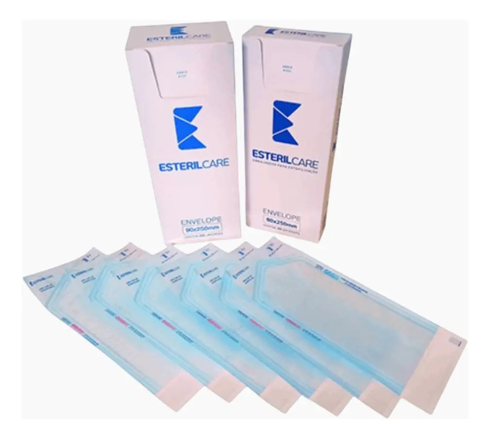 Envelope Auto Selante para esterilização 150mm x 250mm C/100