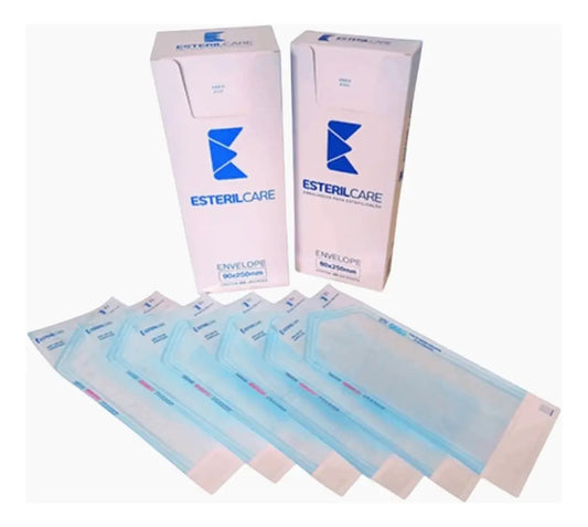 Envelope Auto Selante para esterilização 150mm x 250mm C/100