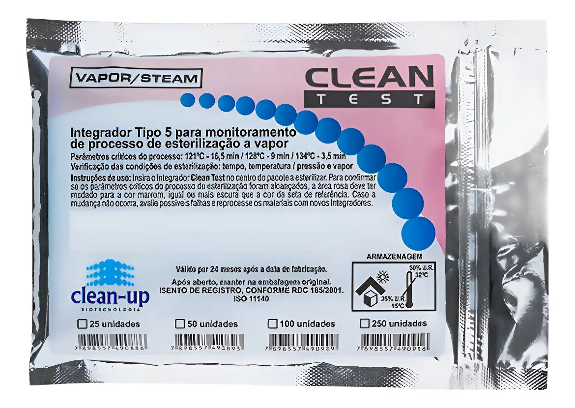 Integrador Tipo 5 Vapor 25Un Cleantest