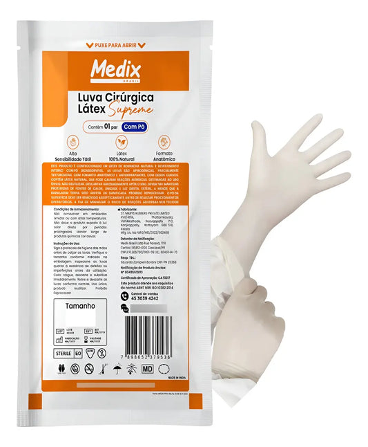 Luva Para Procedimentos Cirúrgicos Supreme Medix