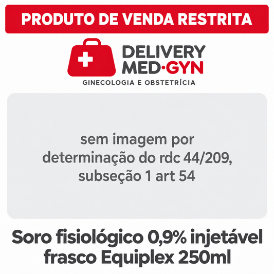 Soro Fisiológico Cloreto de Sódio 0,9% Frasco Equiplex 250ml