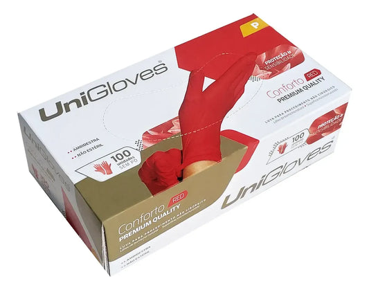 Luva P/ Procedimentos Unigloves Red P Látex