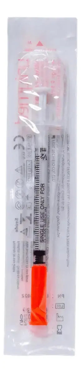Seringa Para Insulina 5mm x 32G Uniqmed 50 Unidades
