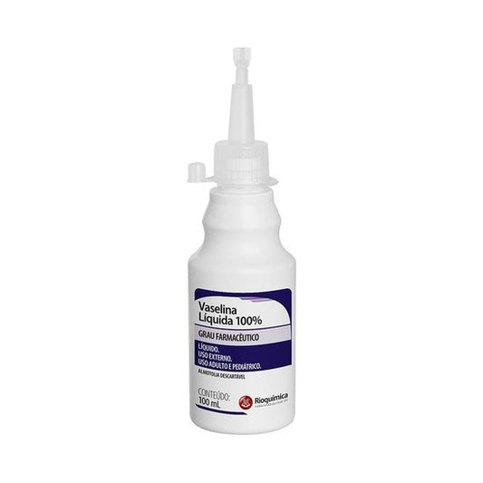 Vaselina Líquida Grau Farmacêutico 100ML Rioquímica